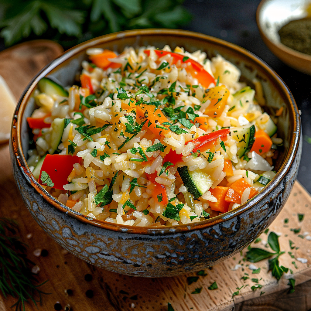 ..этот плов расцветает на вашем столе, искрясь радужными красками овощей...