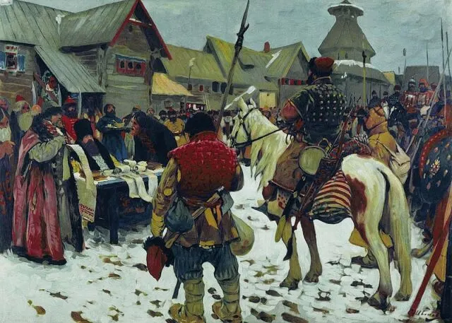 Смотр служилых людей. С.В.Иванов