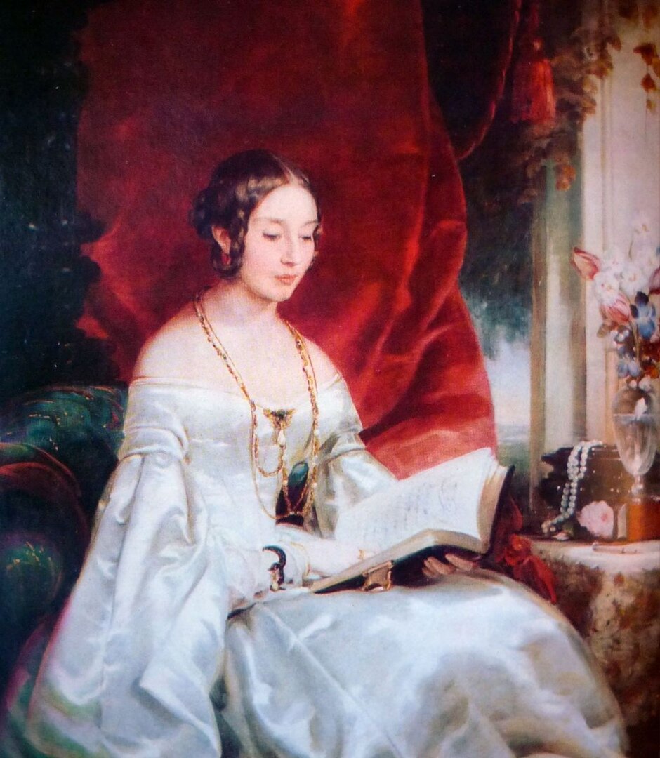 Портрет графини Ольги Ивановны Орловой - Давыдовой. Художник Робертсон Кристина. Симферопольский художественный музей. 