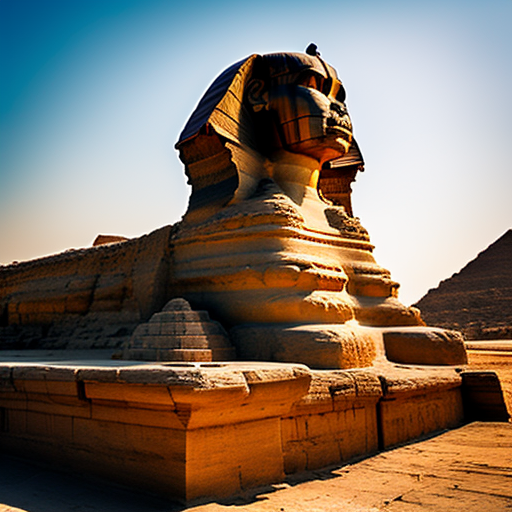 Сфинкс, как видит его ИИ, вполне похож