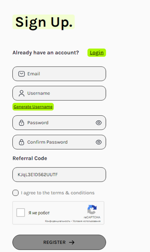 Проверяем реферальный код: KJqL3E1D562UUTF 