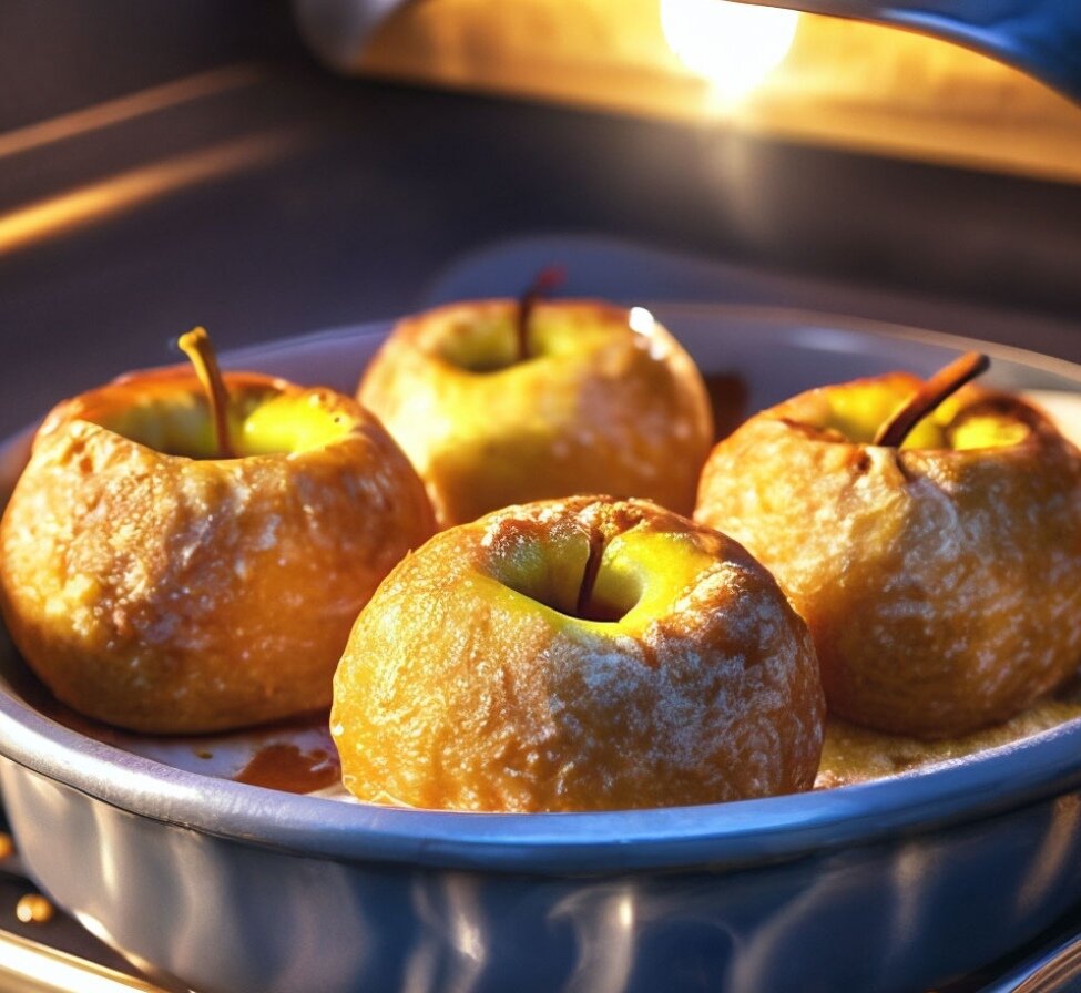 Запеченные яблоки с сахаром фото Baked Apple Dumpling Baked apples, Baked apple recipes, Tin foil meals