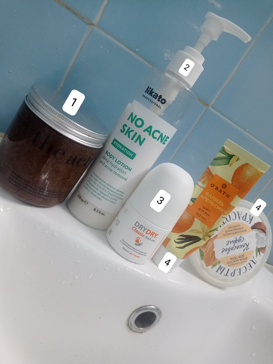 Мои средства для уходом за телом