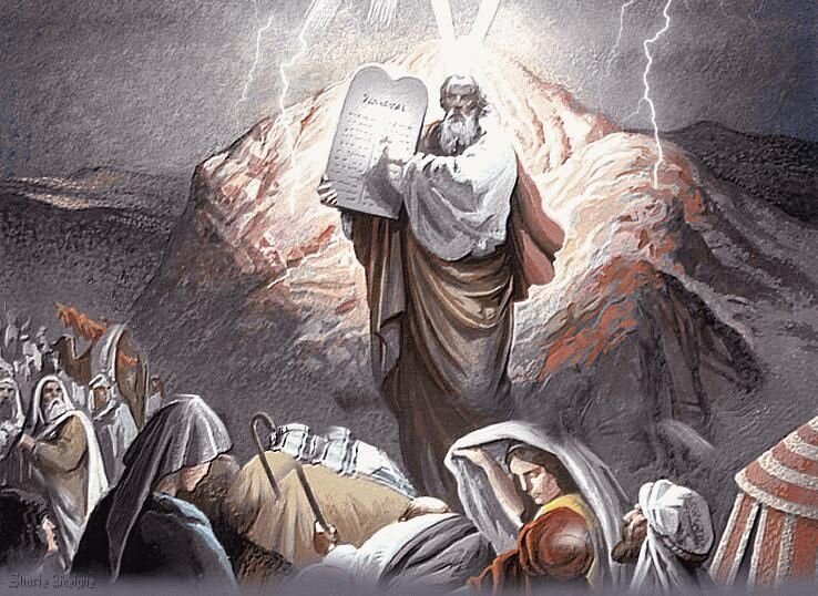 Св. пророк Моисей со Скрижалями Завета. Взято в сети Интернет.