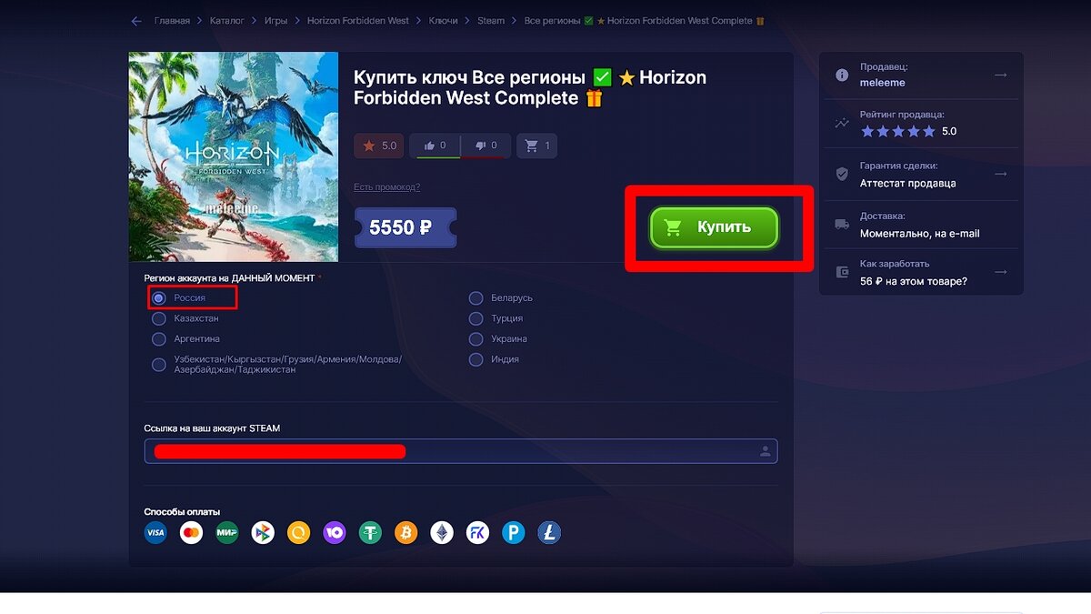 Как купить Horizon Forbidden West в России | Быть Инди | Дзен