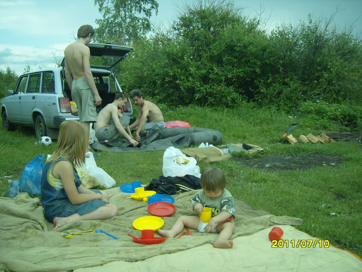 Всем семейством на отдыхе