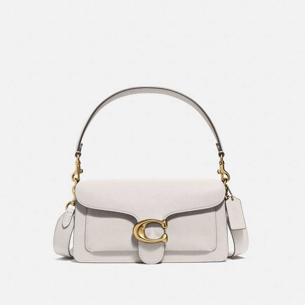 Внешний вид сумки Coach Tabby Shoulder Bag 26 (Brass/Chalk) на сайте coach-disconts.ru