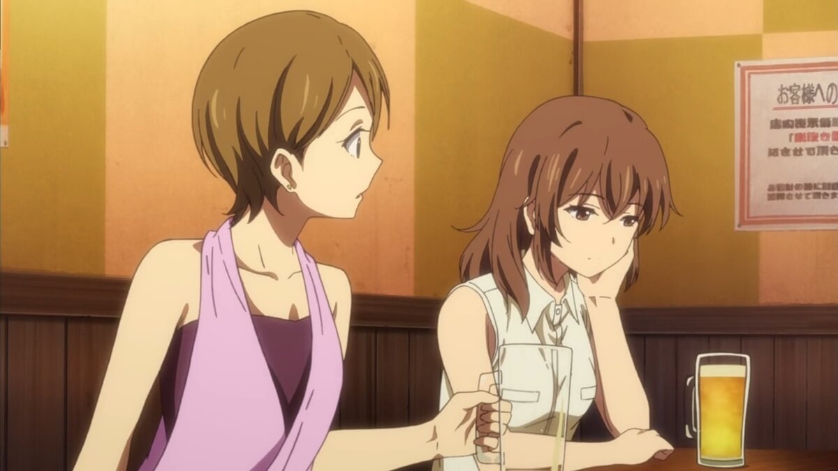 Подруга заметила, что Миягава какая-то отрешённая... - Аки, ты чего грустишь?.. 