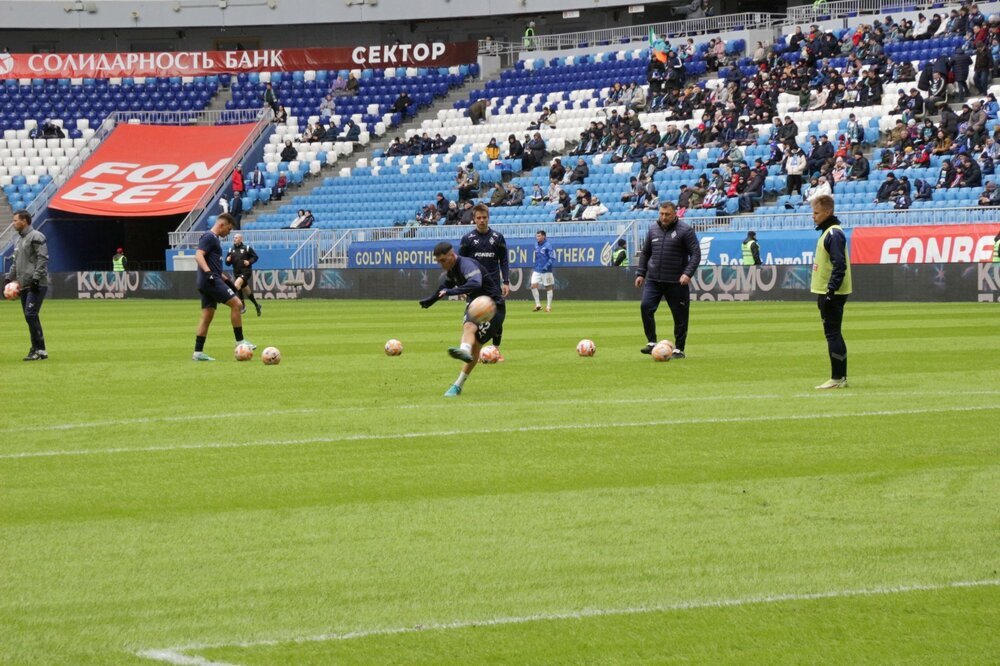 Предматчевая разминка.