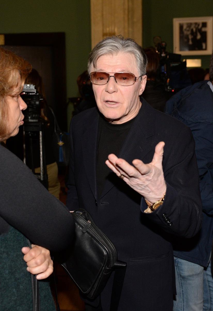    Александр Збруев во время сбора труппы театра Ленком (2017 год)