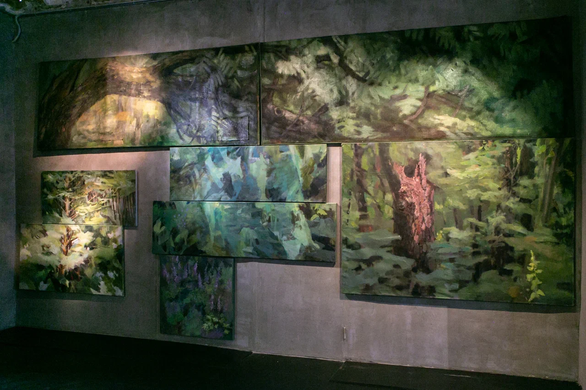 Работы Наталии Пронченко, озвученные Марией Аникеевой для выставки «Пропейзаж» 
в ГРАУНД Солянке.