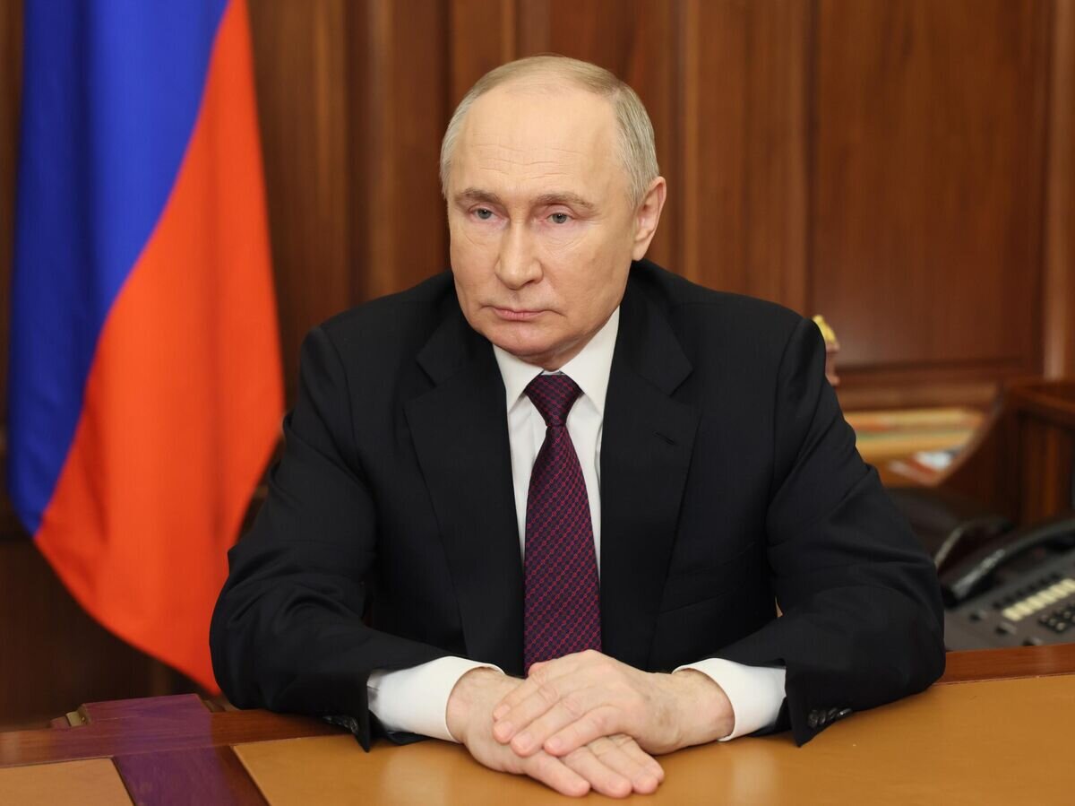    Обращение В. Путина к гражданам по итогам выборов президента России© POOL