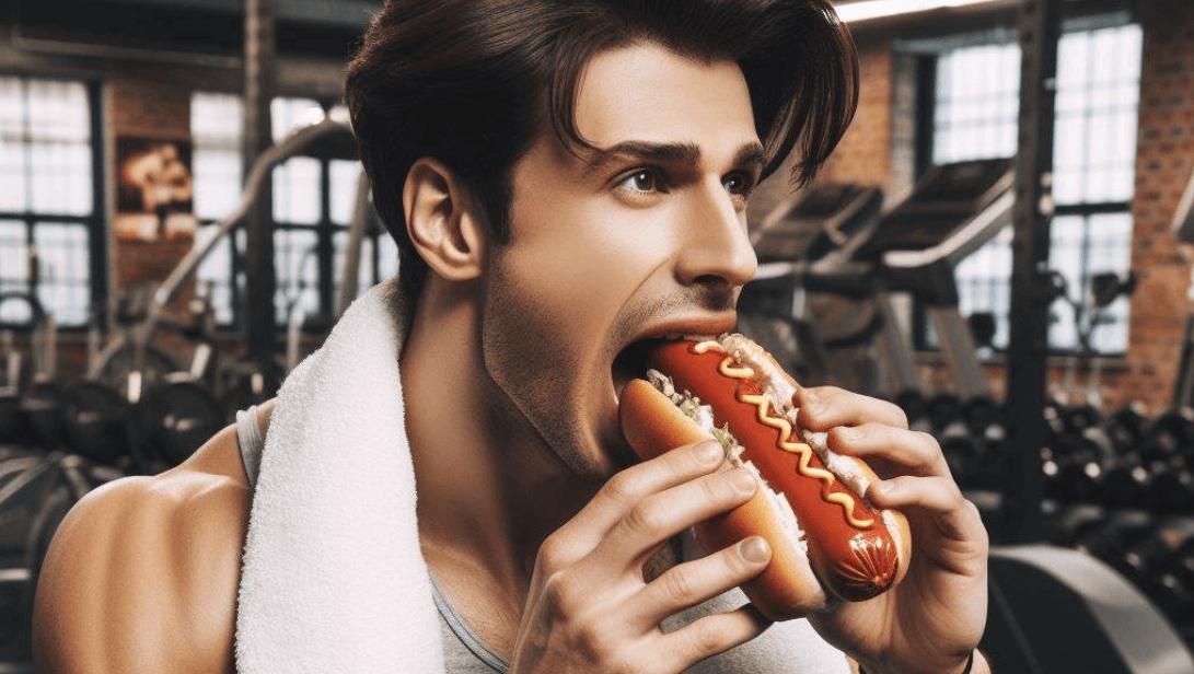    Перед интенсивными тренировками в спортзале не стоит наедаться