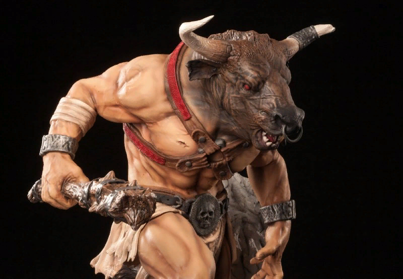 Минотавр - герой древнегреческой мифологии, чудовище-человекобык, рожденный женой критского царя Миноса Пасифаей. Отцом Минотавра был бык, посланный на Крит богом Посейдоном. Искусный мастер Дедал построил специально для Минотавра лабиринт. Царь Крита Минос заключил Минотавра в лабиринт, но при этом обязал подвластные ему в то время Афины ежегодно приносить в жертву по 7 юношей и девушек... / источник изображения: http://klublady.ru/tatuirovki/20848-tatu-minotavr-78-foto.html 