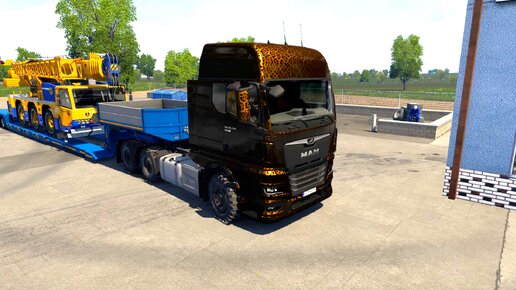 Euro Truck Simulator 2 Доставка строительной теxники