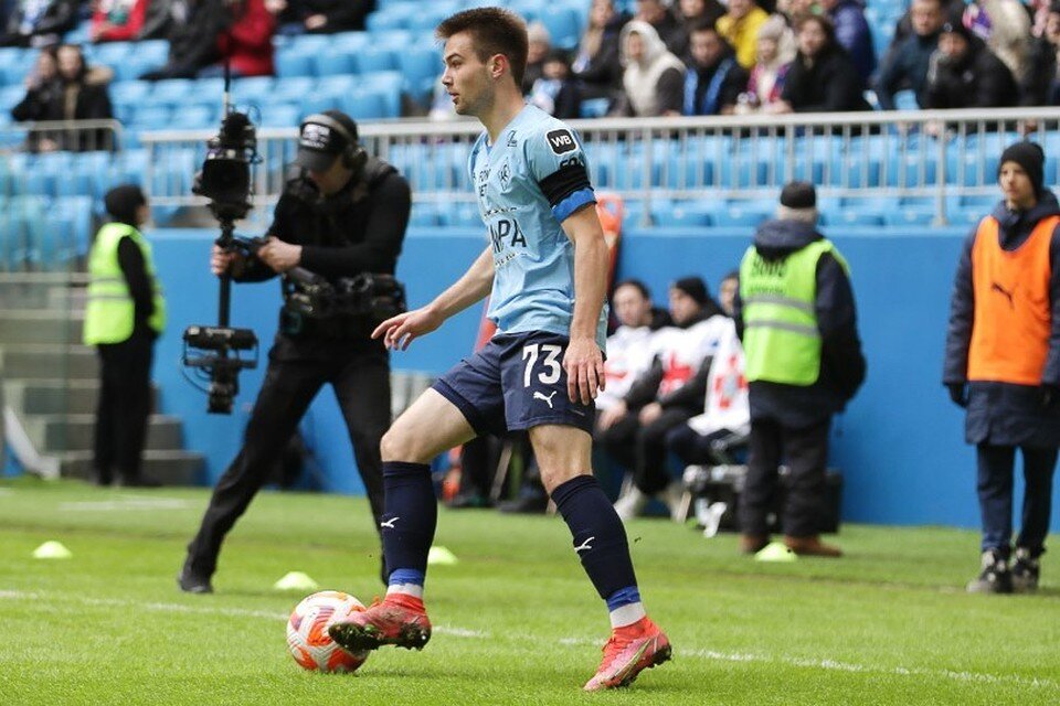    Владислав Шитов забил самый быстрый гол "Крыльев" в РПЛ, поразив ворота "Зенита" уже на 28-й секунде матча. Фото: ПФК "Крылья Советов"