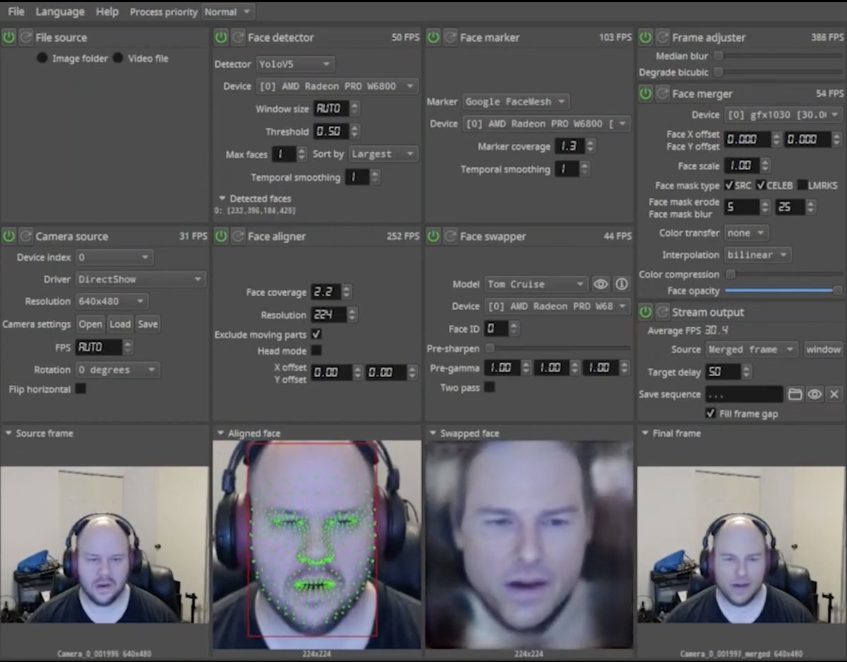 Какие функции выполняют deepfacelive и room cam. Какие функции выполняют deepfacelive и room cam