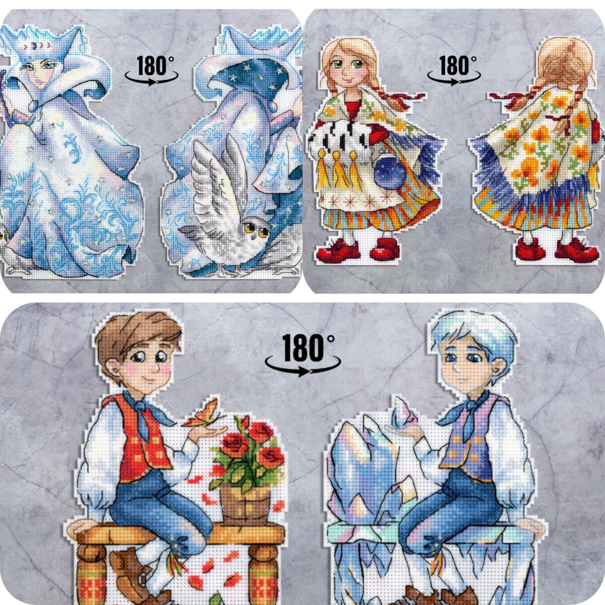 Р-923 «Королева Снегов», Р-924 «Девочка в красных башмачках», Р-925 «Мальчик с холодным сердцем»