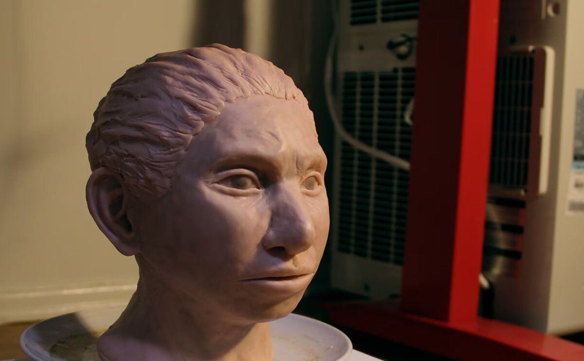 Реконструкция головы молодой женщины, принадлежащей к денисовской группе ранних людей, на основе скелетного профиля по ДНК. Фотография: Мааян Харель