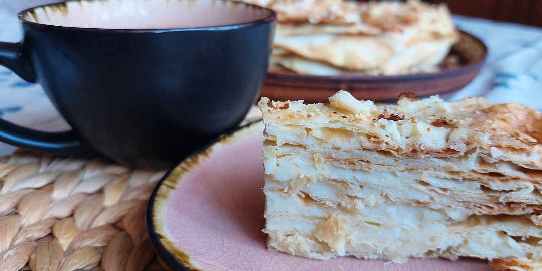 Торт Наполеон. Легкий рецепт из 80-х. Приготовила по рецепту из маминой тетради. Подсчитала себестоимость и ахнула