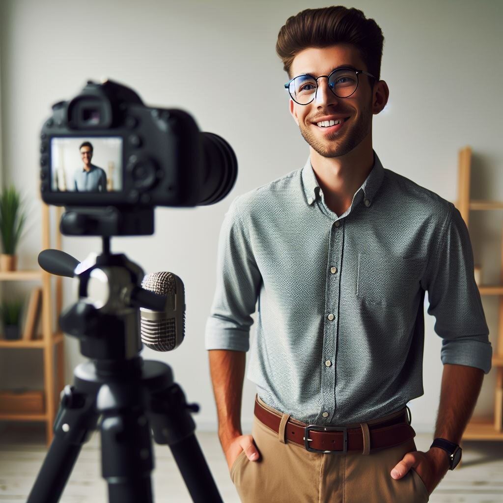 Евгений снимает ролики