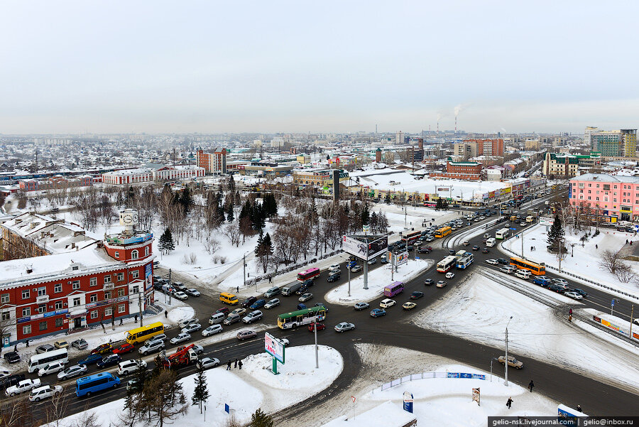 Прспект Строителей с высоты. Источник указан на фото.