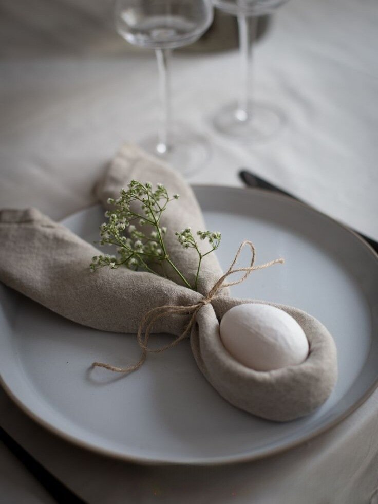 Пасхальное украшение стола с Pinterest 