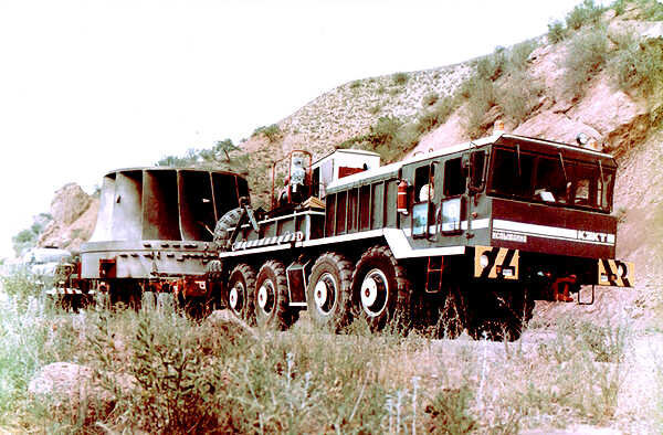 КЗКТ-7427 везет турбину для ГЭС