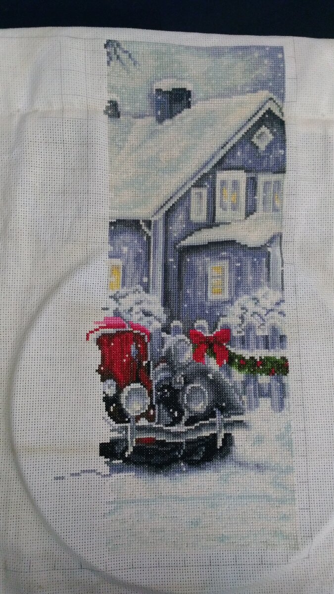 "Зимние праздники" от Лука-С - вышивает Анна