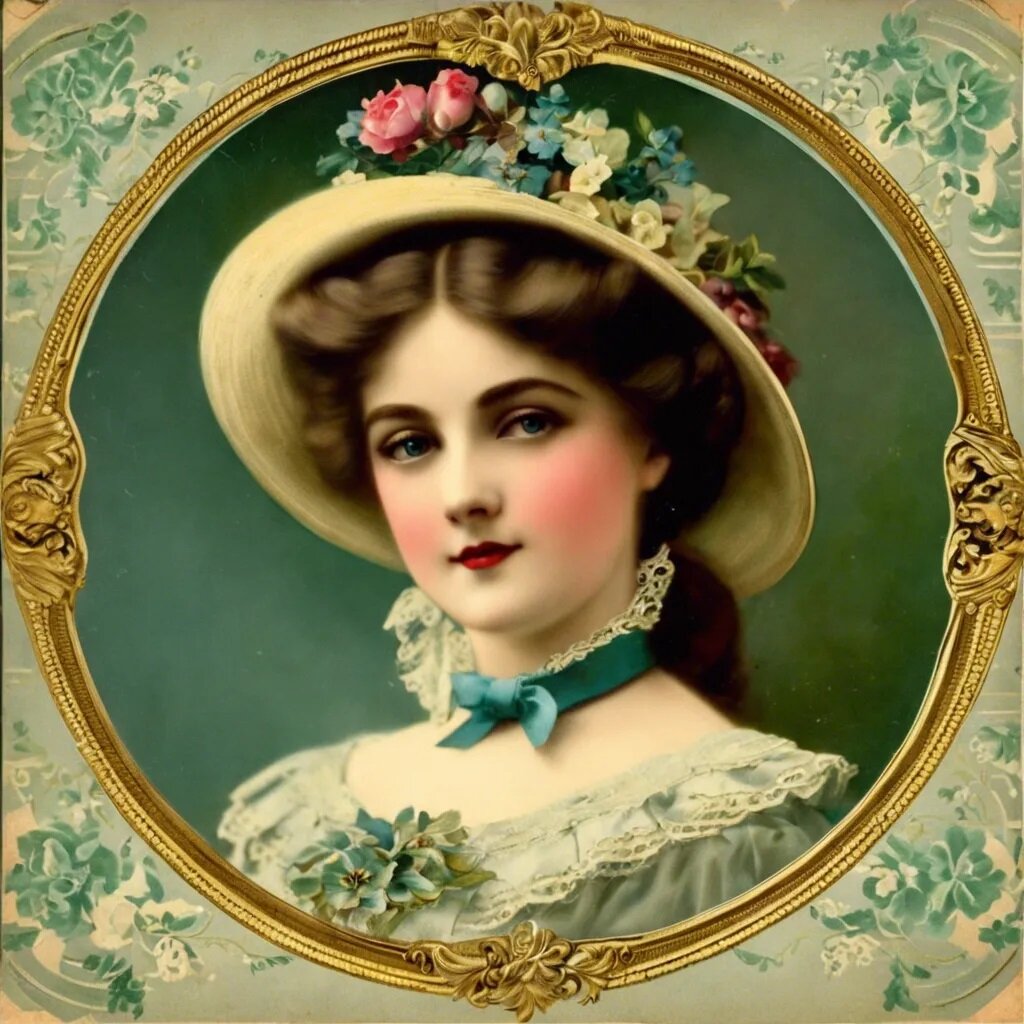 Открытка Викторианской эпохи