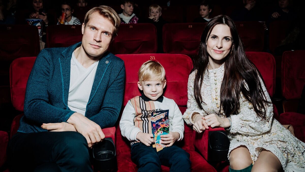 Кирилл Зайцев с женой и сыном