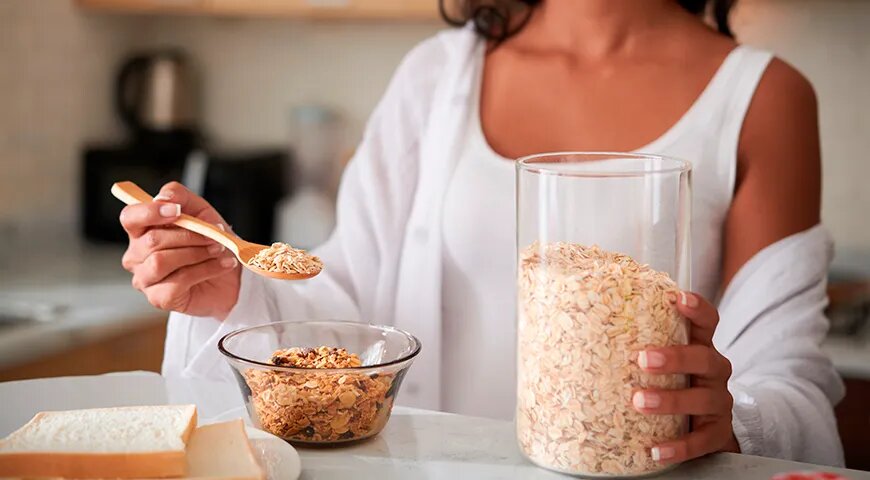 Розовую кашу можно сварить из овсянки