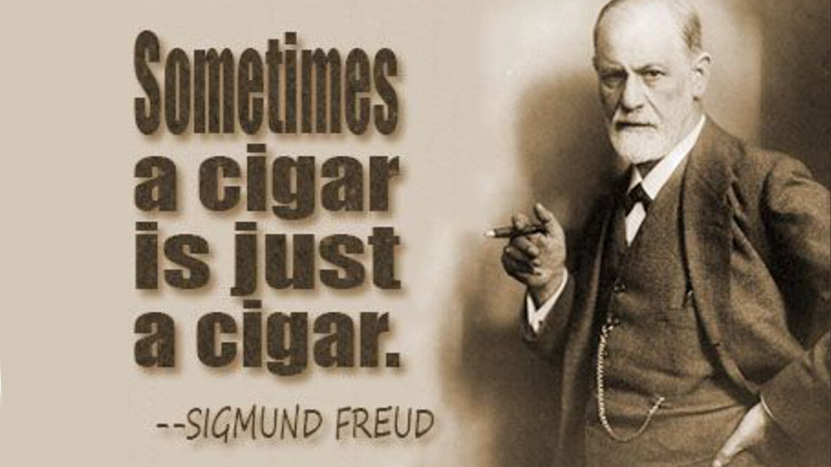 "Иногда сигара - это просто сигара" З. Фрейд. Источник фото: https://clck.ru/3Afd43