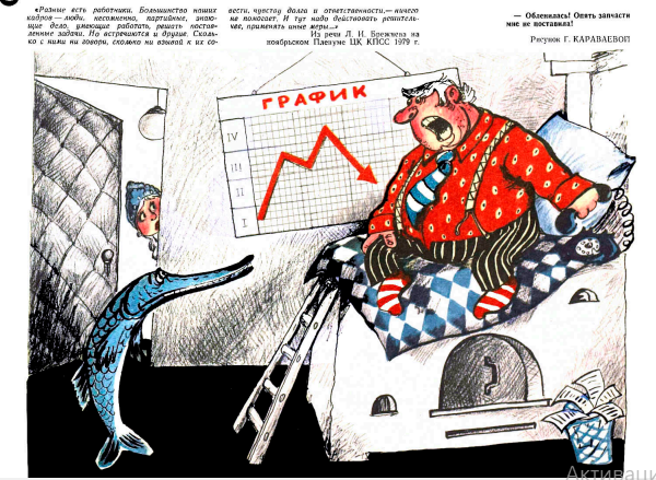 Художница Г.Караваева журнал "Крокодил"№02 1980