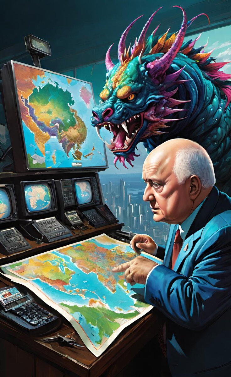 Продажа Курильских островов Михаилом Горбачёвым, его супругой и другими райкобезголовогорбатыми Японии в 1990- х годах Прошлого Века. Создано нейросетью ИИ и Сергеем Питерским, но в реале сделка Миши Меченого с супругой случайно не состоялась.