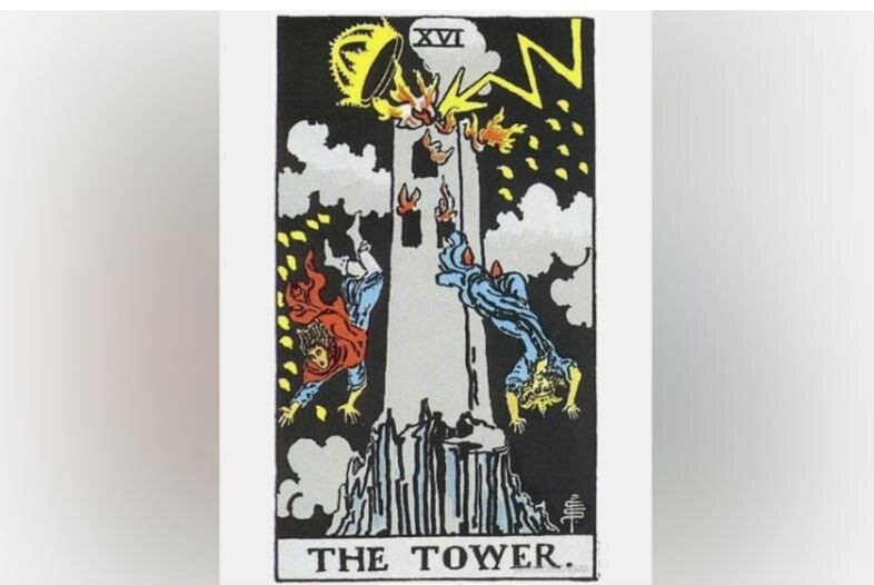 Аркан БАШНЯ из Классического ТАРО УЭЙТА