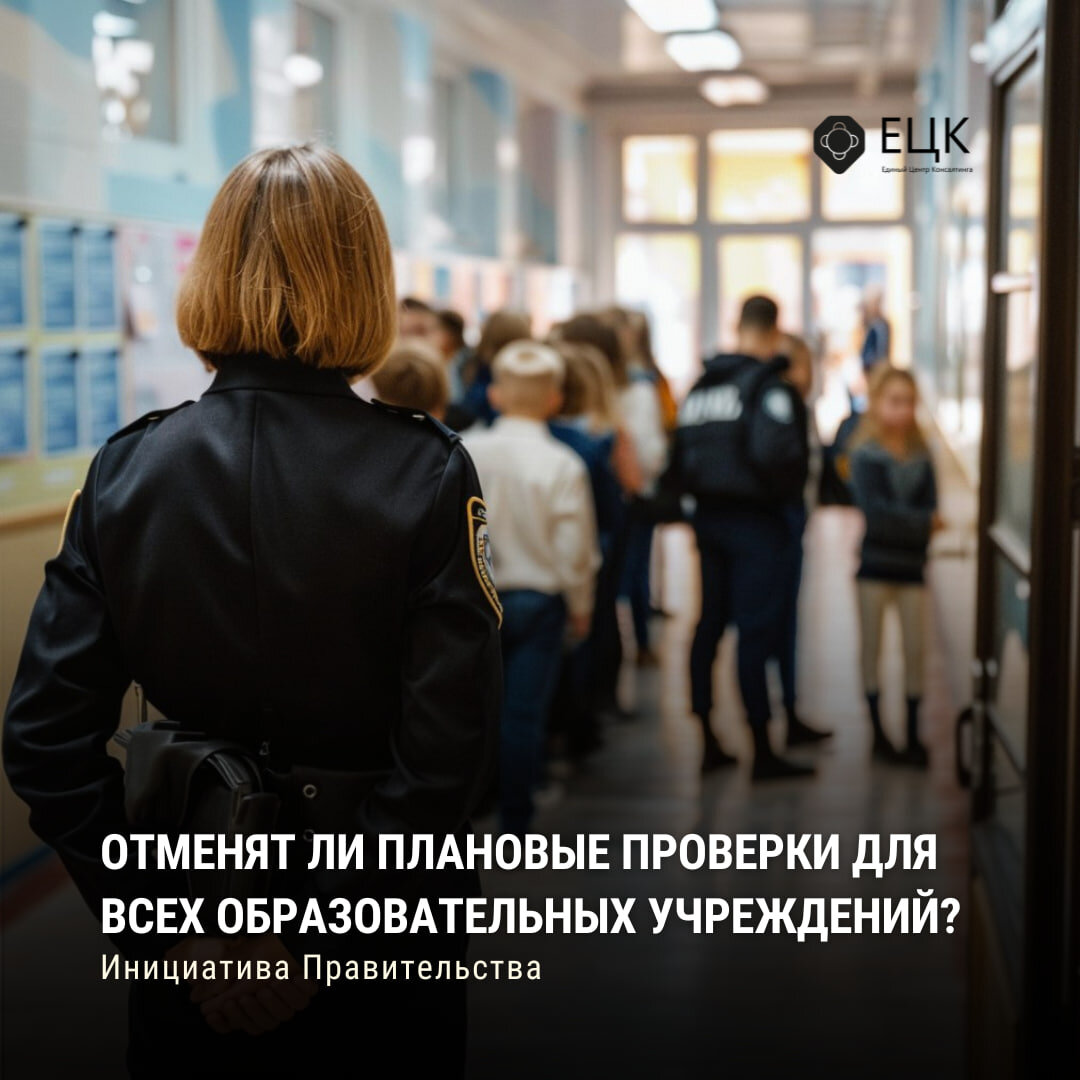 🔎 Отменят ли плановые проверки для всех образовательных учреждений? |  Инициатива Правительства | Единый Центр Консалтинга | Дзен