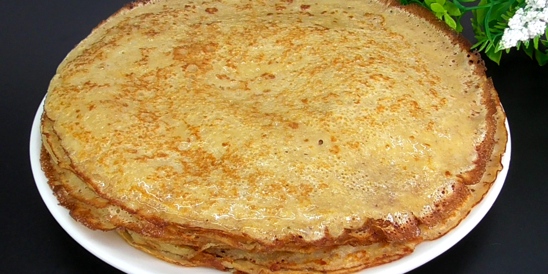 Ни грамма белой муки! Тонкие, ажурные, лучшие блинчики. Рецепт без заморочек, вкусно и быстро