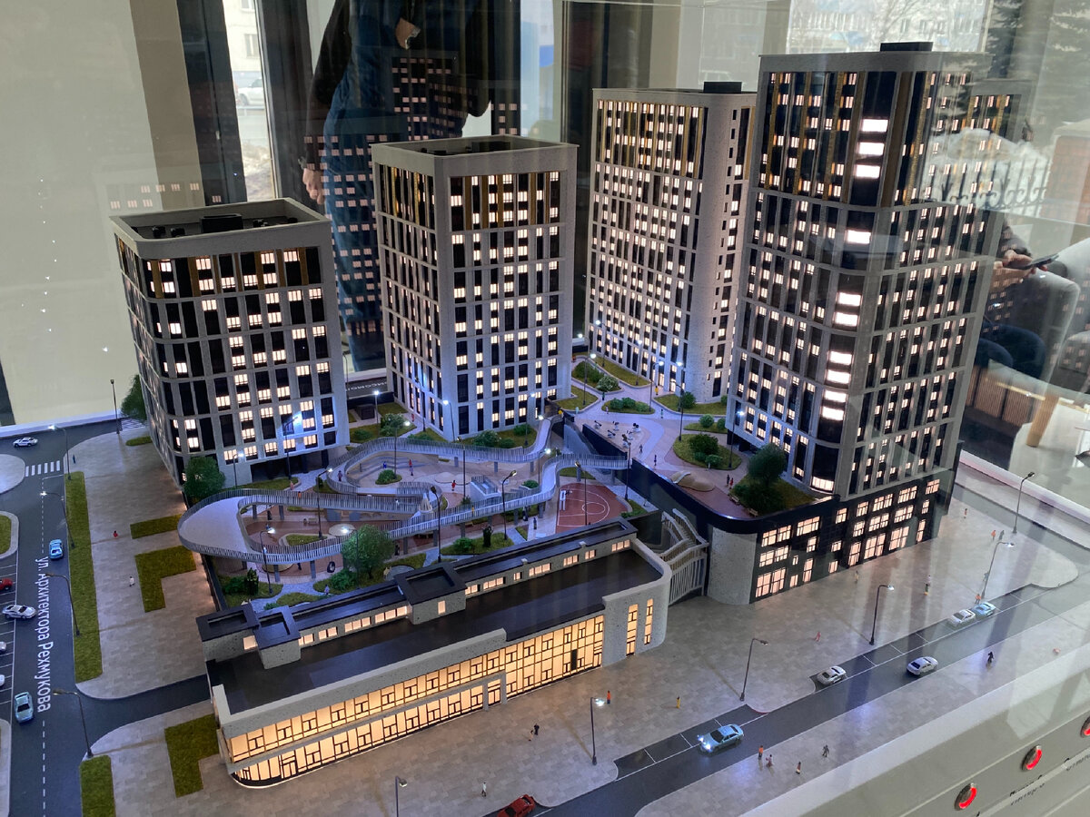 ЖК Аурум - общий вид, макет застройщика 