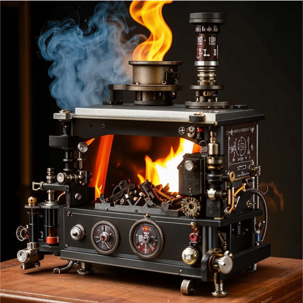 Распознаватель вздора в стиле стимпанка, нейросеть FusionBrain