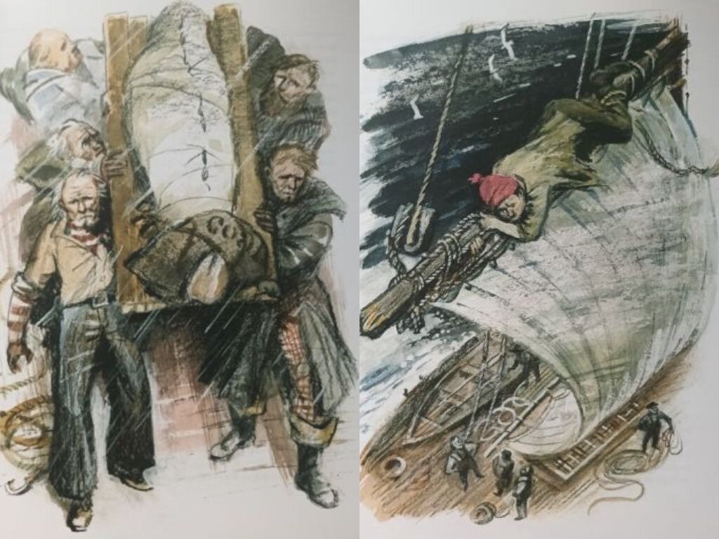 Не во всех книгах  серии мне нравятся иллюстрации, но эти очень удачные. 