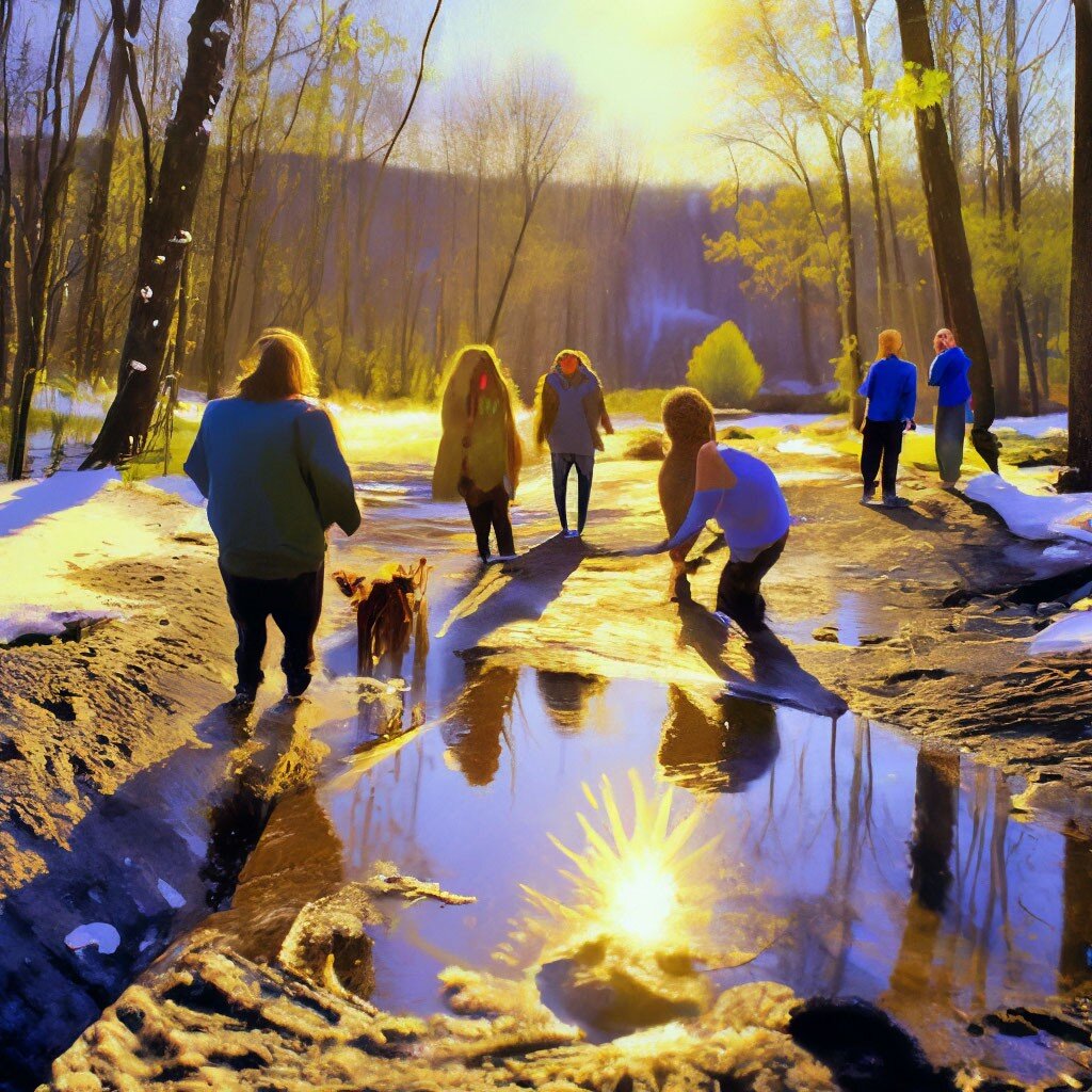 Кто-то увидит грязь и слякоть, а кто-то весеннее Пробуждение Природы. 