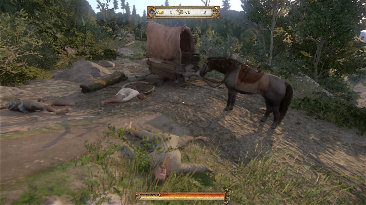 Типичная ситуация на дорогах к середине игры