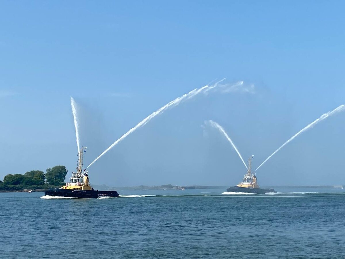Морской парад. Фрагмент репетиции ко Дню Военно-морского флота