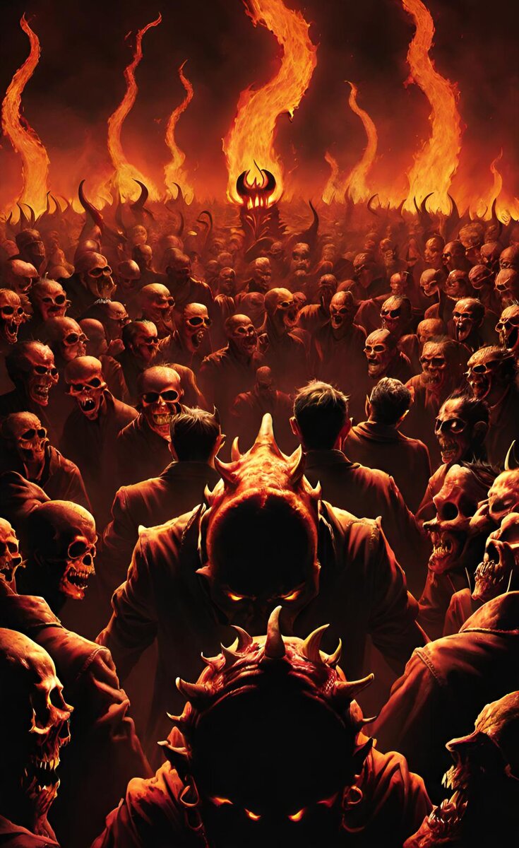 Пекло - обитель инферналов (нейросеть Dream by WOMBO)