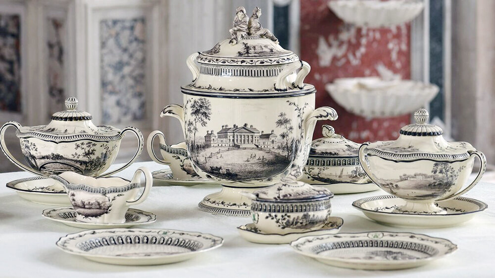 Сервиз с зелёной лягушкой (The Green Frog Service). Wedgwood, Англия