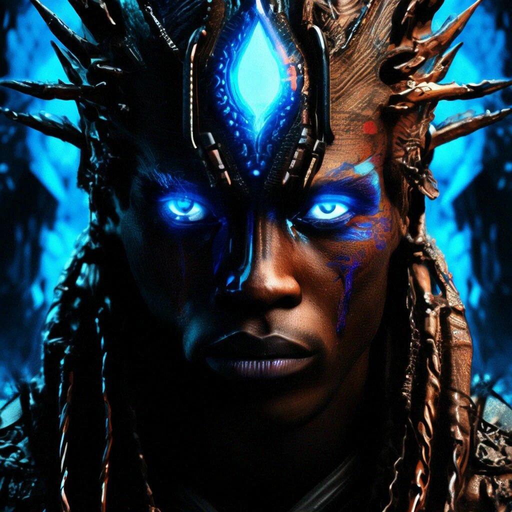 Персонаж романа. Жрец Акан. Иллюстрация сгенерирована автором 