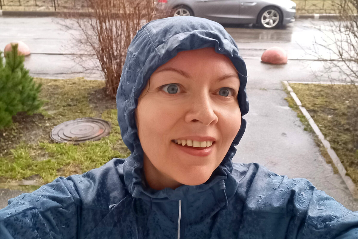 бегаю даже в дождь