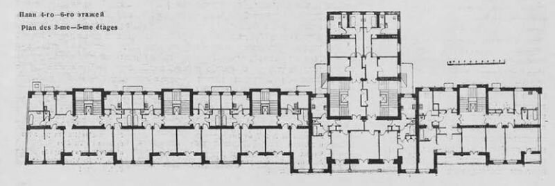 План четвертого - шестого этажей
