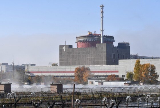    Вид на Запорожскую атомную электростанцию